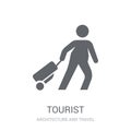 Tourist icon. Trendy Tourist logo concept on white background fr