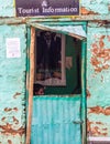 Tourist information at the entrance of the Obelisk of Axum, Ethiopia Royalty Free Stock Photo