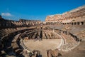 Tourist inside Rome Colosseum Italy Royalty Free Stock Photo