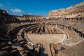 Tourist inside Rome Colosseum Italy Royalty Free Stock Photo