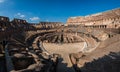 Tourist inside Rome Colosseum Italy Royalty Free Stock Photo