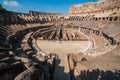 Tourist inside Rome Colosseum Italy Royalty Free Stock Photo