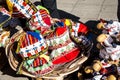 Tourist Items for sale at the Glass Floored Viewpoint at Cabo Girao near Camara de Lobos on the Island of Madeira