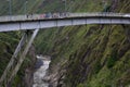 Tourist jumping from a bridge in BaÃÂ±os, Ecuador