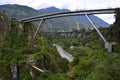 Tourist jumping from a bridge in BaÃÂ±os, Ecuador