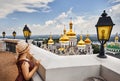 Tourist in Kiev Pechersk Lavra Royalty Free Stock Photo