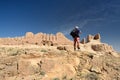 The largest ruins castles of ancient Khorezm Ã¢â¬â Ayaz - Kala, Uzbekistan Royalty Free Stock Photo