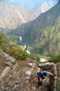 Tourist in Machu Picchu