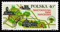 Tourist map of Swietokrzyski National Park, Tourist Publicity serie, circa 1969