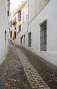 Narrow street in Arcos de la Frontera near Cadiz Spain