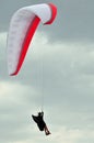 Tourist paragliding on adventure holiday Royalty Free Stock Photo