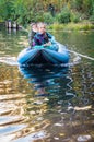 Tourist paramilitary game for students in Russia. Royalty Free Stock Photo