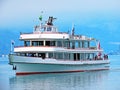 Tourist passenger boats across Lake Brienz Brienzersee on the ferry line Giessbach See - Brienz - Canton of Bern, Switzerland