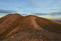 Tourist on Path at Dante`s View Death Valley California Royalty Free Stock Photo