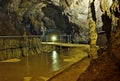 Tourist path in a dripstone cave Aggtelek, Hungary Royalty Free Stock Photo