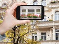 Tourist photographs of facade of house in Berlin