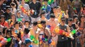 Tourist With Plastic Water Guns On Thai New Year Or Water festival