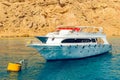 Tourist pleasure boats in the harbor of Sharm El Sheikh Royalty Free Stock Photo