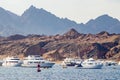 Tourist pleasure boats in the harbor of Sharm El Sheikh Royalty Free Stock Photo