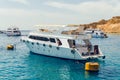 Tourist pleasure boats in the harbor of Sharm El Sheikh Royalty Free Stock Photo