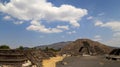 Tourist on the Pyramids of Teotihuacan, Mexico.