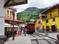 Tourist railway from Alausi to Devil`s Nose, Ecuador