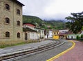 Tourist railway in Alausi to Nariz del Diablo, Ecuador