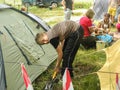 Tourist rally in the Kaluga region of Russia.