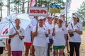 The tourist rally of young people in the Gomel region of the Republic of Belarus. Royalty Free Stock Photo