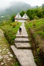 A tourist resort at hill top Royalty Free Stock Photo