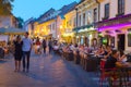 Tourist restaurants Old Town. Zagreb