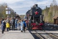 The tourist retro train \