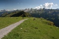 Tourist route in Swiss Alps