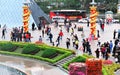 Tourist at shenzhen window of world Royalty Free Stock Photo