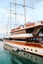 Tourist ship at pier in Batumi, Georgia Royalty Free Stock Photo