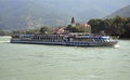 Tourist ship and river Danube Royalty Free Stock Photo