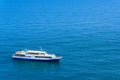 Tourist ship sails in the Black Sea, Crimea