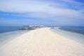 Tourist ships anchoring along Pontod the virgin island in Bohol, the Philippines Isola de Francesco Royalty Free Stock Photo