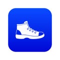 Tourist shoe icon digital blue