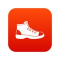 Tourist shoe icon digital red