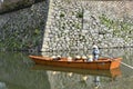 Boat trip around Himeji Castle in Japan Royalty Free Stock Photo