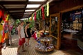 Tourist in Souvenir Shop