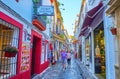 The tourist streets in old Cordoba, Spain Royalty Free Stock Photo