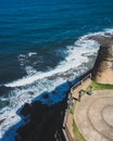 Tourist taking photos in Old San Juan