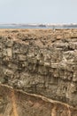 Tourist On Tall Cliff In Fuerteventura, editorial