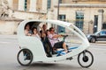 Tourist taxi in Paris