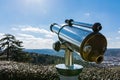 Tourist Telescope Eyepiece Travel Tourist Destination Landscape Royalty Free Stock Photo