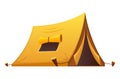 Tourist tent - flat design style object on white background