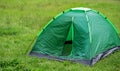 tourist tent, outdoor recreation near the river. Nature, recreation, camping
