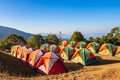 Tourist Tents on the Mountain, Sri Nan National Park, Thailand